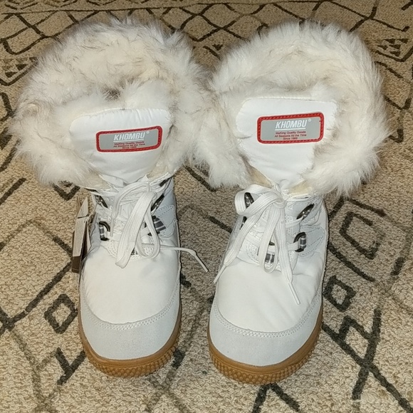khombu white boots